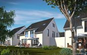 ANSICHT GARTENSEITE - ***ATRIUM – NEUBAU – DHH – EINLIEGERWOHNUNG – VOLL UNTERKELLERT***